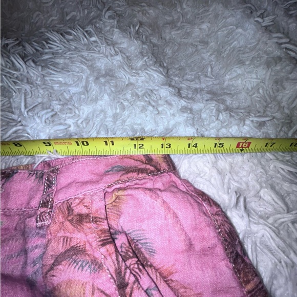 50%off w♥️ ZARA Linen Blend Tropical Palm Tree Printed Pants Relaxed size 2 - Picture 6 of 11